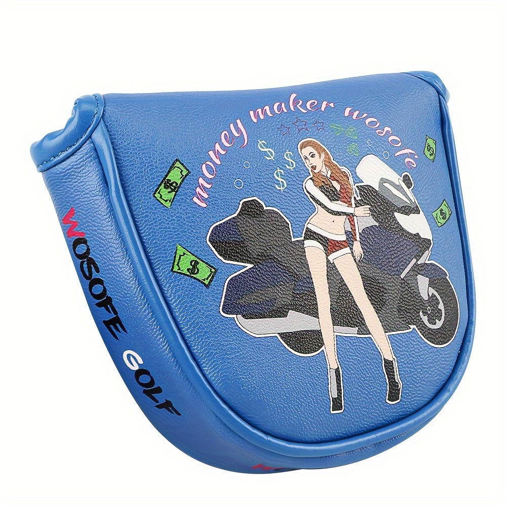 PU Printed Golf Club Head Cover with Soft Lining