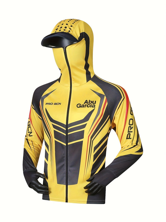 Men's UPF 50 Sun Protection Hooded Jacket Quick Dry