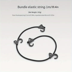 1pc Elastic Recreational Strap With Double Hook for Camping Storage