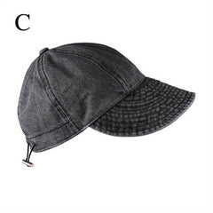 Adjustable Denim Sun Hat UV Protection Bucket Hats for Women