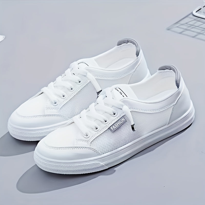 Women's Slip On Flat Sneakers Low Round Toe Mesh Breathable Shoes