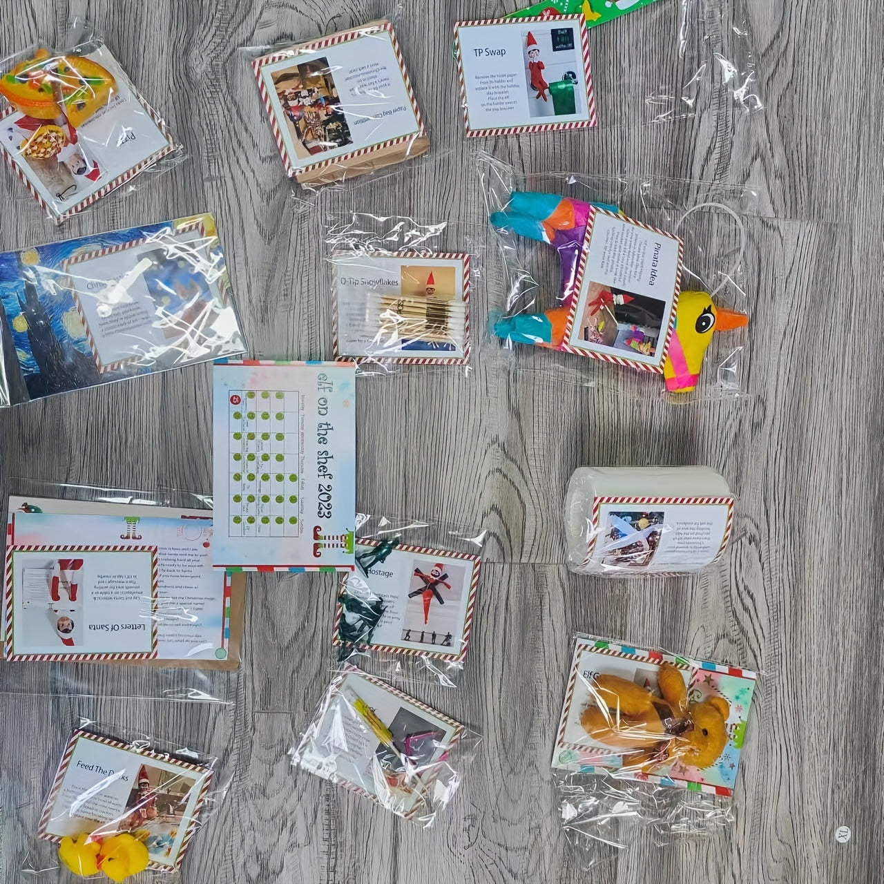 Elf Set 12 24 Christmas Activities Christmas Countdown Gift Christmas Advent Cal
