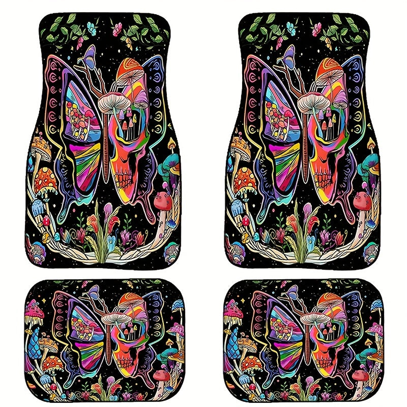 4pcs Car Floor Mats Non-slip Water absorbent Stain resistant Mats