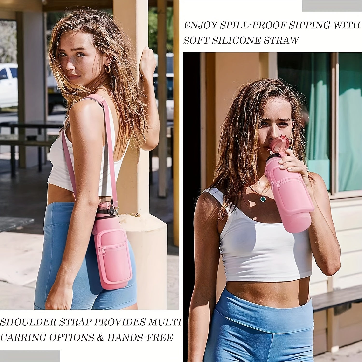Water Cup Carrier Bag For 40oz Tumbler Bottle Holder Bag