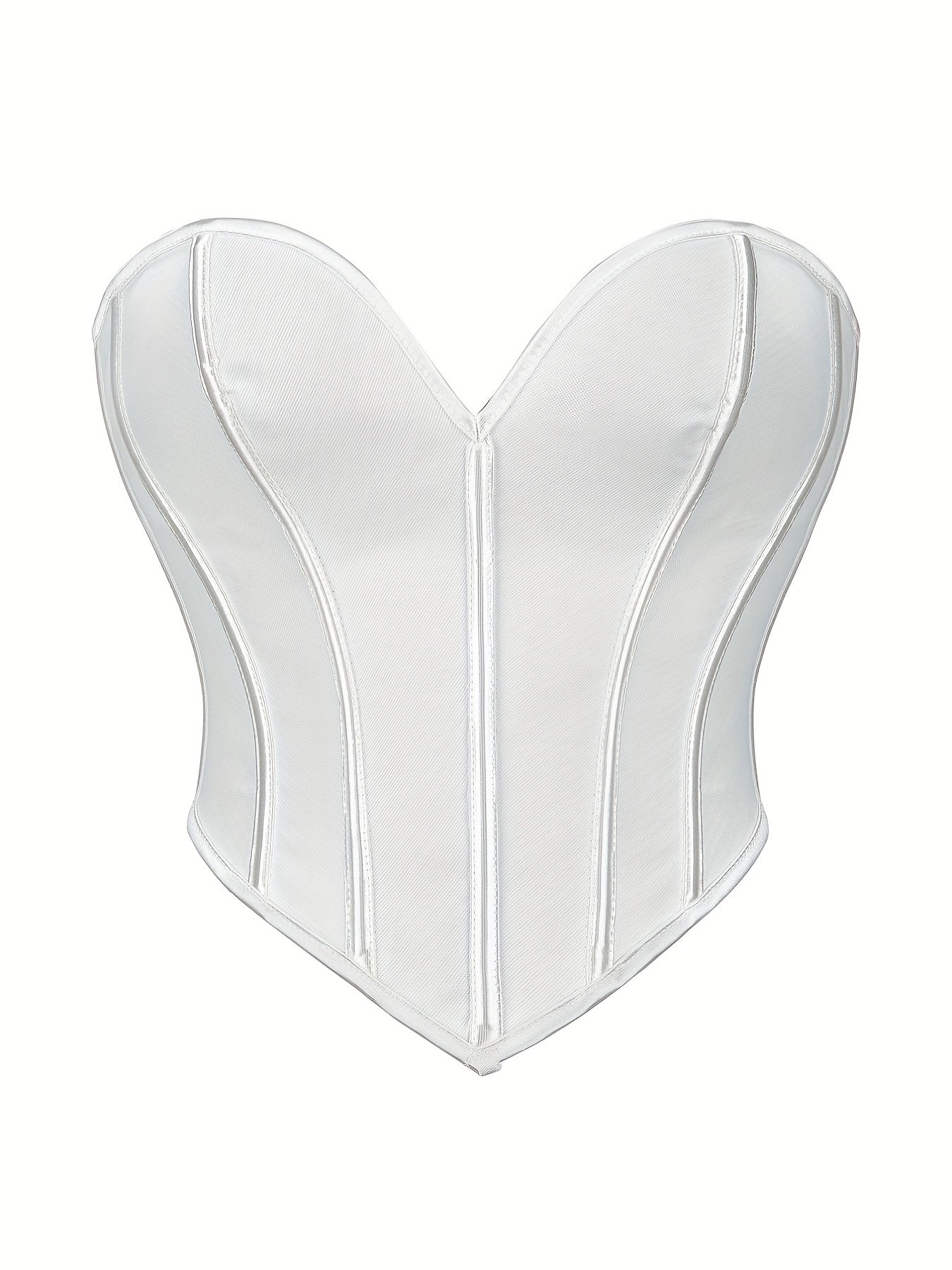 Strapless Corset Bustier Lace Up Body Shaper Women's Lingerie