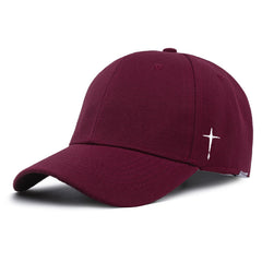 Cross Print Baseball Cap Unisex Casual Sun Hat Lightweight Dad Hat