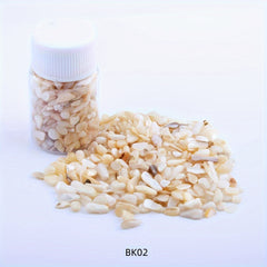 Irregular Natural Seashell Slices Nail Art Supplies 3D Nail Flakes Stone Chips
