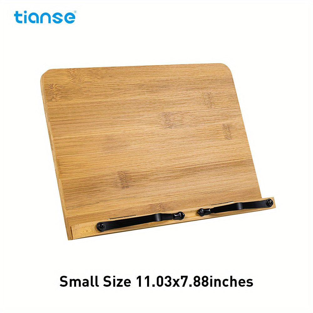 TIANSE Wooden Book Stand 28.02 X 20.02 cm Adjustable Holder