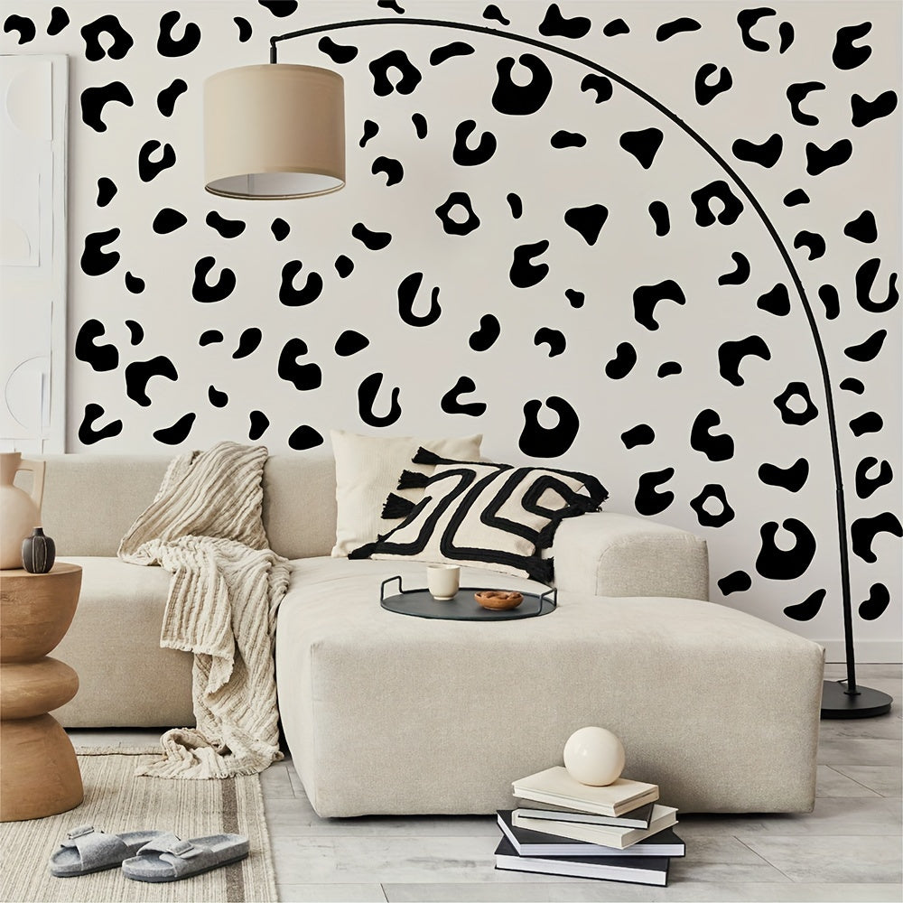 36pcs Leopard Print Wall Stickers Minimalist Texture Home Decoration
