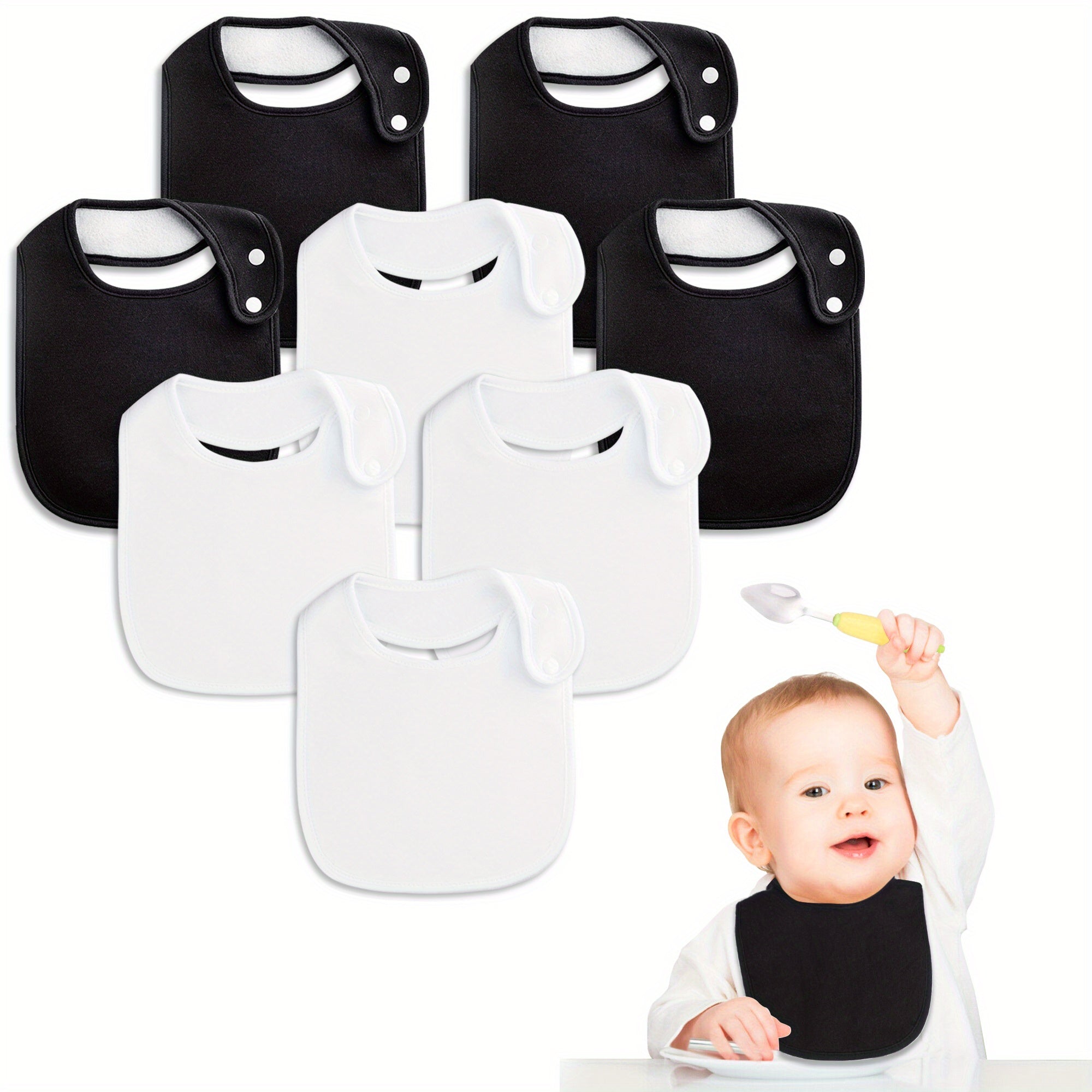 8 Pack Baby Bandana Drool Bibs for Boys & Girls Newborn 24 Months