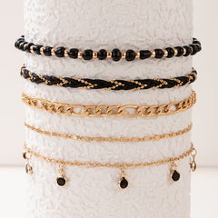 Bohemian Anklet Bracelet Set
