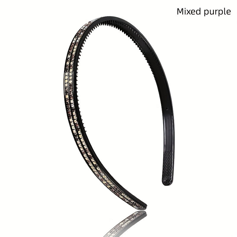 Sparkling Rhinestones Wide Headband for Women