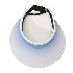 Gradient Casual Visor Hat Wide Brim UV Protection Sun Hat