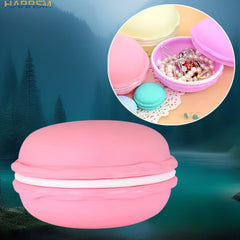 6pcs Macaroon Shape Jewelry Storage Boxes - Portable Pill Boxes