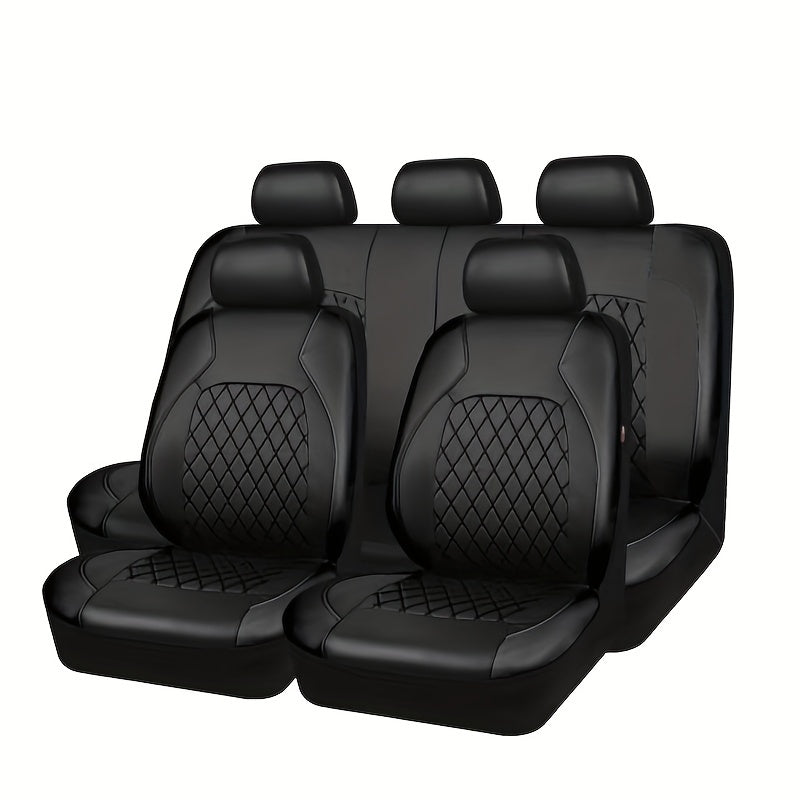 PU Leather Car Seat Cushion Protector Pad Anti Scratch for Sedans SUVs Pickups