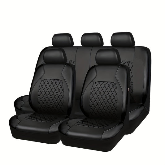 PU Leather Car Seat Cushion Protector Pad Anti Scratch for Sedans SUVs Pickups