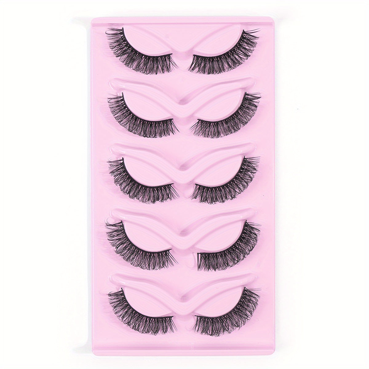 5 Pairs False Eyelashes Thick Fluffy Lashes Extension