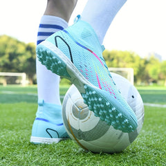 Low Top Turf Football Boots Lace Up TF Soccer Cleats