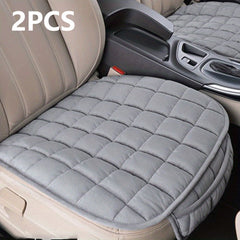 2pcs Winter Car Seat Cover Cushion Anti-slip Front Chair Pad