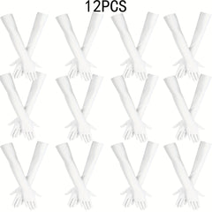 Stretchy Long Gloves for Women Elbow Length Costume