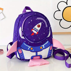 Space Rocket Kids Backpack with Rein