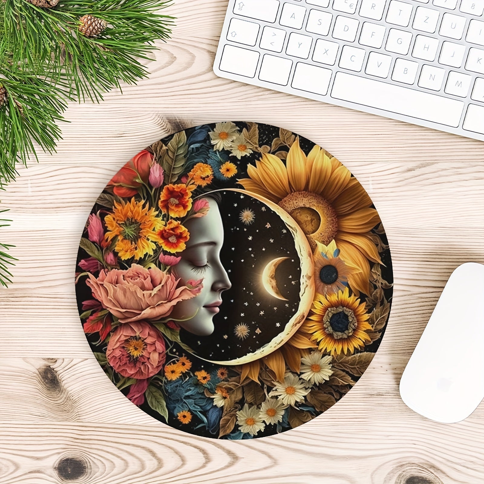 E-sport Lady Mouse Pad Flower Season Round Non-slip Rubber Office Laptop 19.81