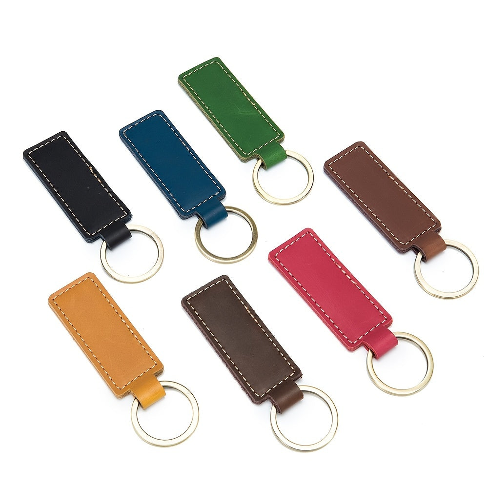 Leather Keychain Case with Secure Buckle - Ideal Gift