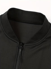 Men's Solid Sport Baseball Jacket Casual Coat Spring Autumn