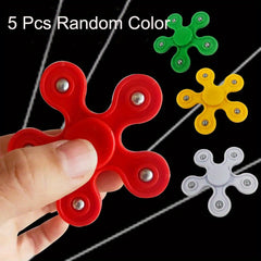 5 Pcs Fidget Spinner Toy Decompressing Toys Finger Toys Random Finger Spinners