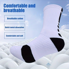 Men's Mid Crew Sport Socks for Basketball Training
