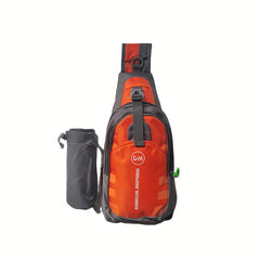 Casual Crossbody Backpack with Water Bottle Holder