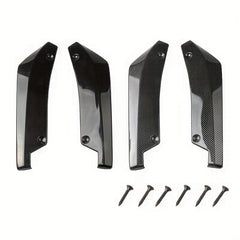 2pcs Car Bumper Surround Carbon Fiber Rear Lip Corner Anti Collision Spoiler