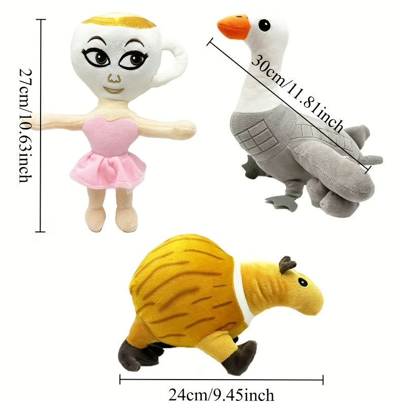 Quirky Plush Puppets Whimsical Animal & Human Figures with Expressive Faces