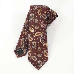Men's Retro Flowers Pattern Necktie