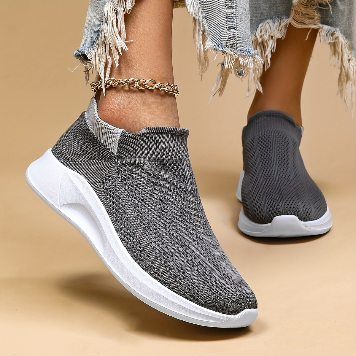 Women's Mesh Breathable Sneakers Lightweight Non-slip Sport Shoes