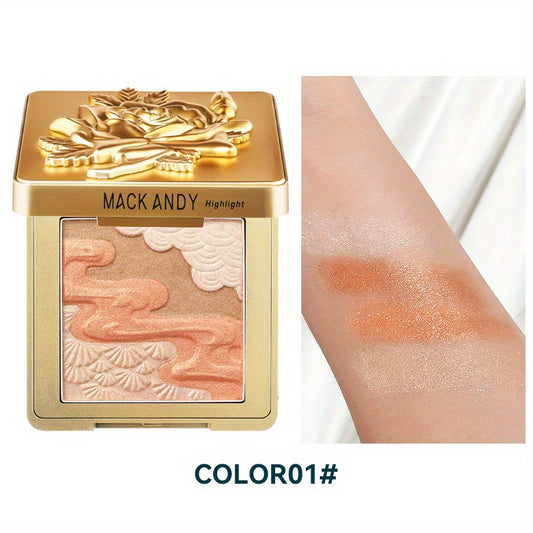 Shimmering Blush Palette for Contouring Highlighting 10g