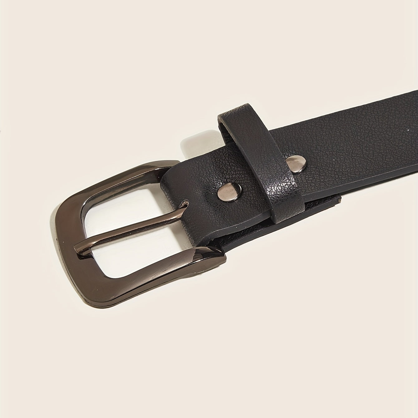 Unisex Pin Buckle Rivet Belt PU Leather Casual Jeans Pants Belt