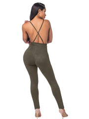 Backless V Neck Cami Jumpsuit Sexy Sleeveless Jumpsuit