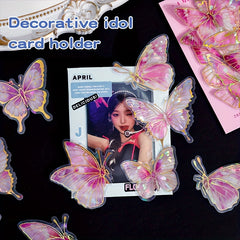 20pcs Butterfly Stickers Self Adhesive Golden Foil for Journals Laptop