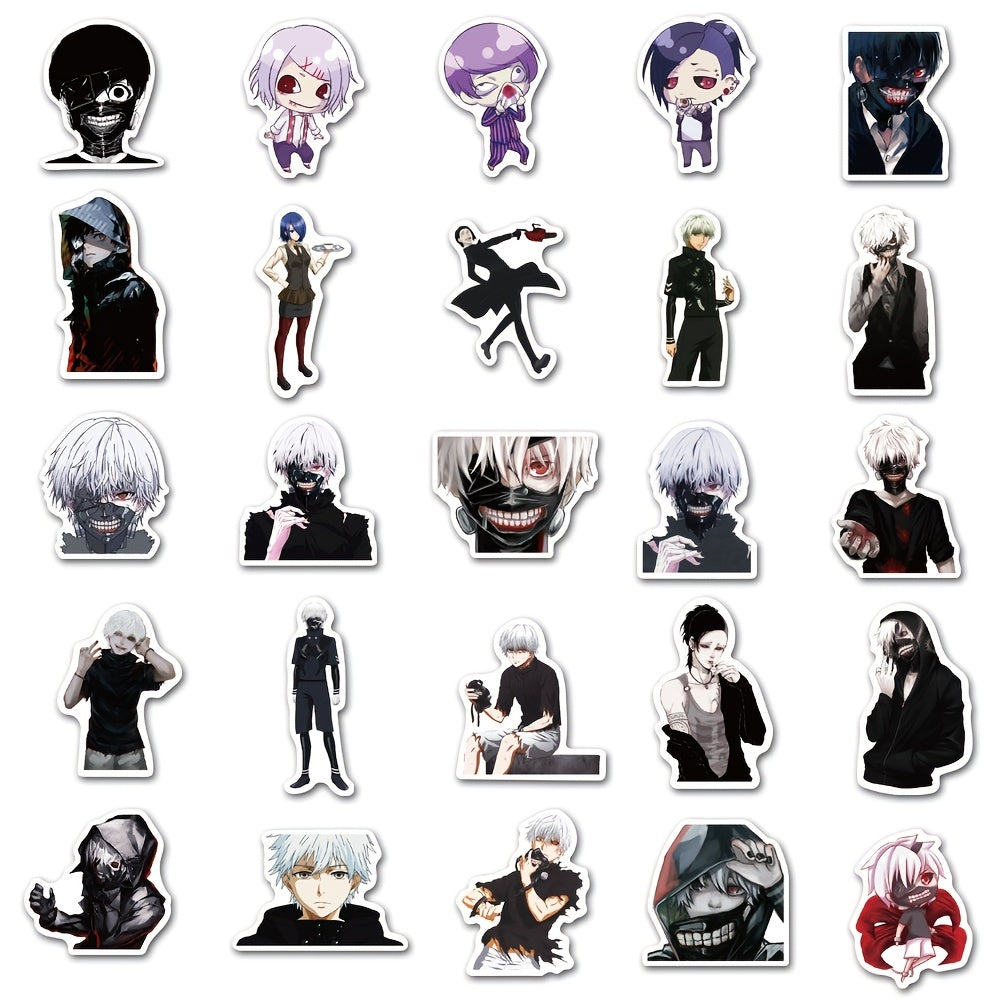 50pcs Hot Blooded Animation Ghoul Series Stickers DIY Materials