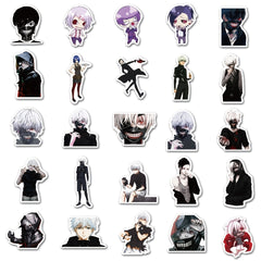 50pcs Hot Blooded Animation Ghoul Series Stickers DIY Materials