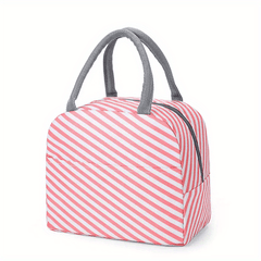 Cartoon Pattern Lunch Bag Insulated Zipper Handbag