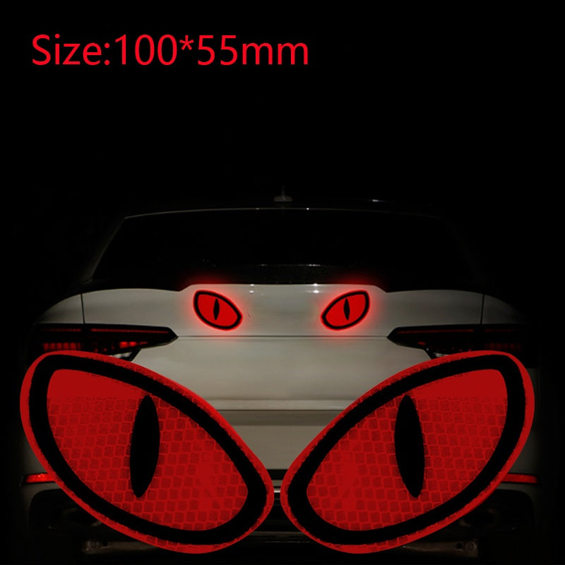 2Pcs Reflective Car Stickers for Enhanced Visibility & Safety