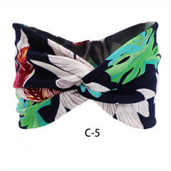 Bohemian Style Stretchy Cross Knot Sports Headband
