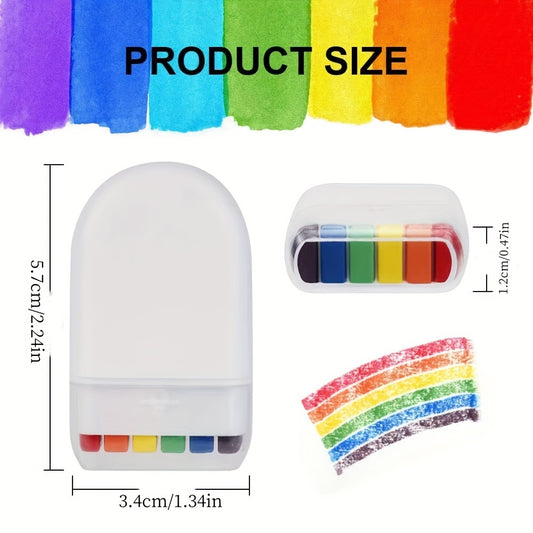6 Colors Rainbow Face Paint Stick Long Lasting Skin Friendly Body Tattoo Pen