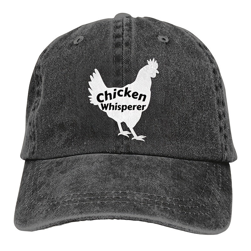 Men Vintage Adjustable Funny Chicken Whisperer Horse Cowboy Hat