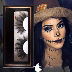 Halloween Style False Eyelashes Faux Mink Lashes Sequin Decorative