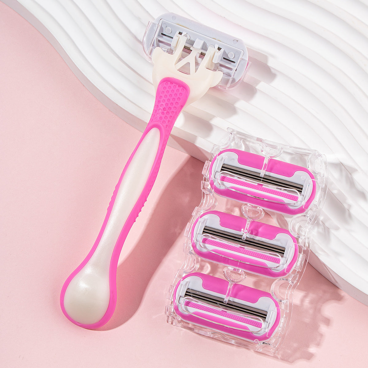 1 Handle + 4 Spare Head Epilator Set