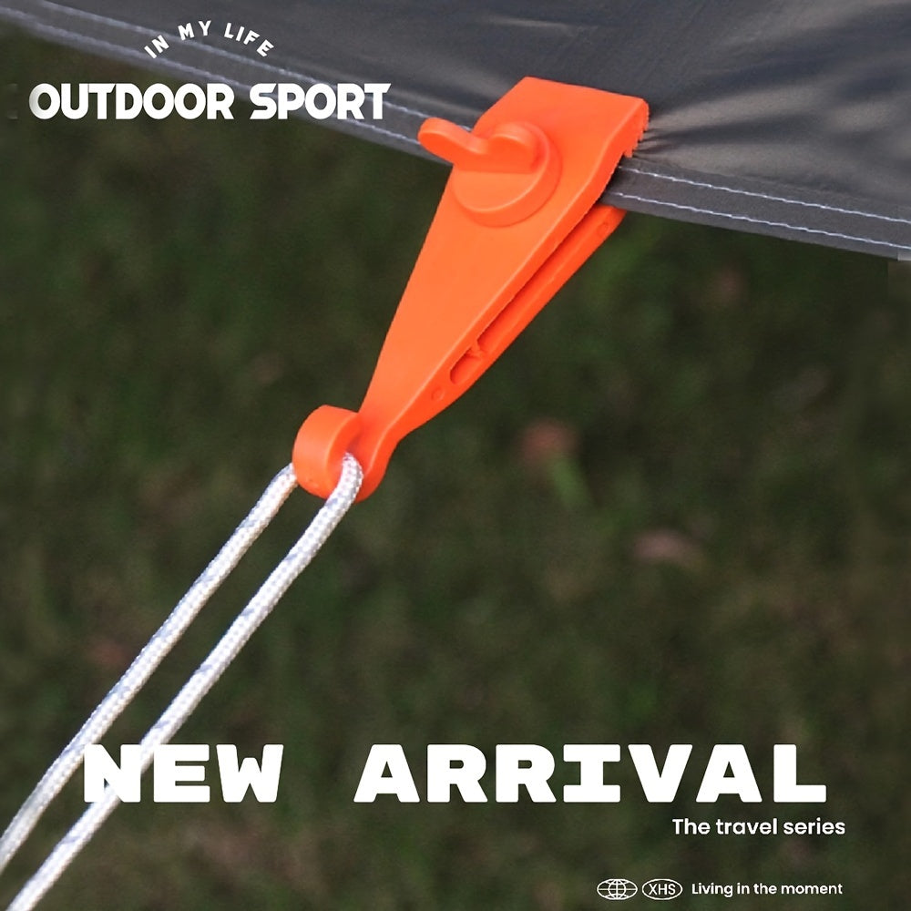 Camping Tent Canopy Clamp Bungee Cord Tie Down Strap