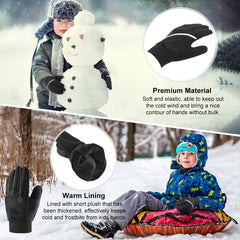 Kids Winter Gloves with Touch Screen & Reflective Designs